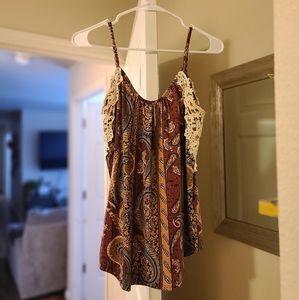 Paisley Flowy Tank Top